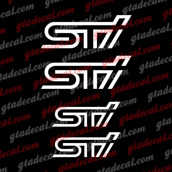 Subaru STi Brake Caliper Decals GTA Decal GTA Decal