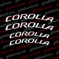 Toyota Corolla Brake Caliper Decals