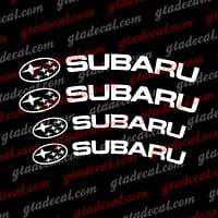 Subaru Curved Brake Caliper Decals